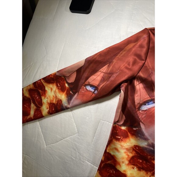 Ahegao Face Hoodie Anime Manga Men Women Sweatshirt Pullover Size Large - Picture 5 of 6